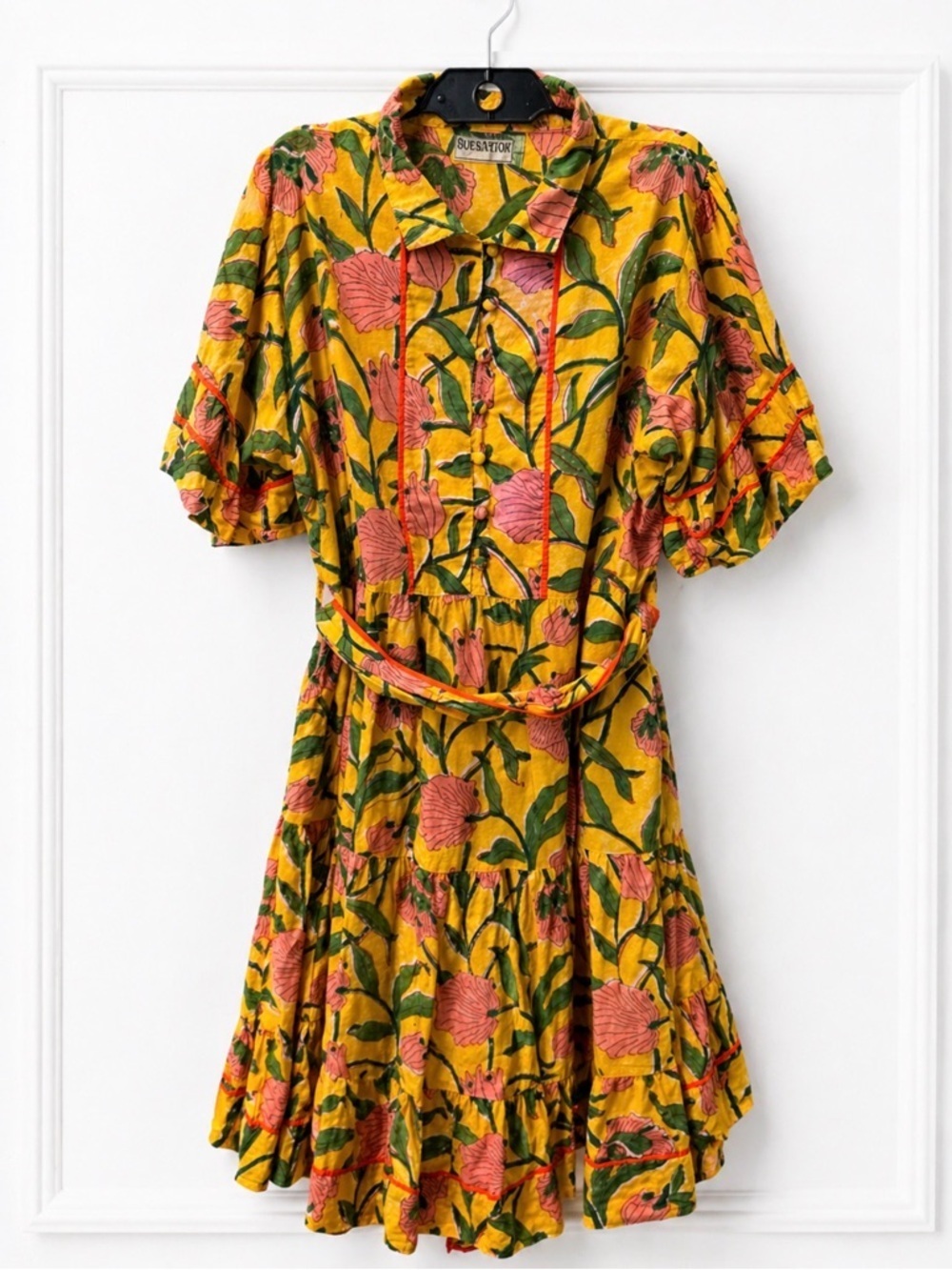 Sue Sator flower dress size M